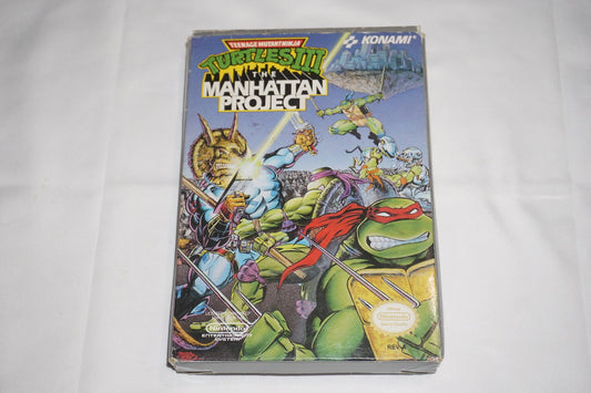 Teenage Mutant Ninja Turtles III 3 (Nintendo NES) Complete in Box CIB