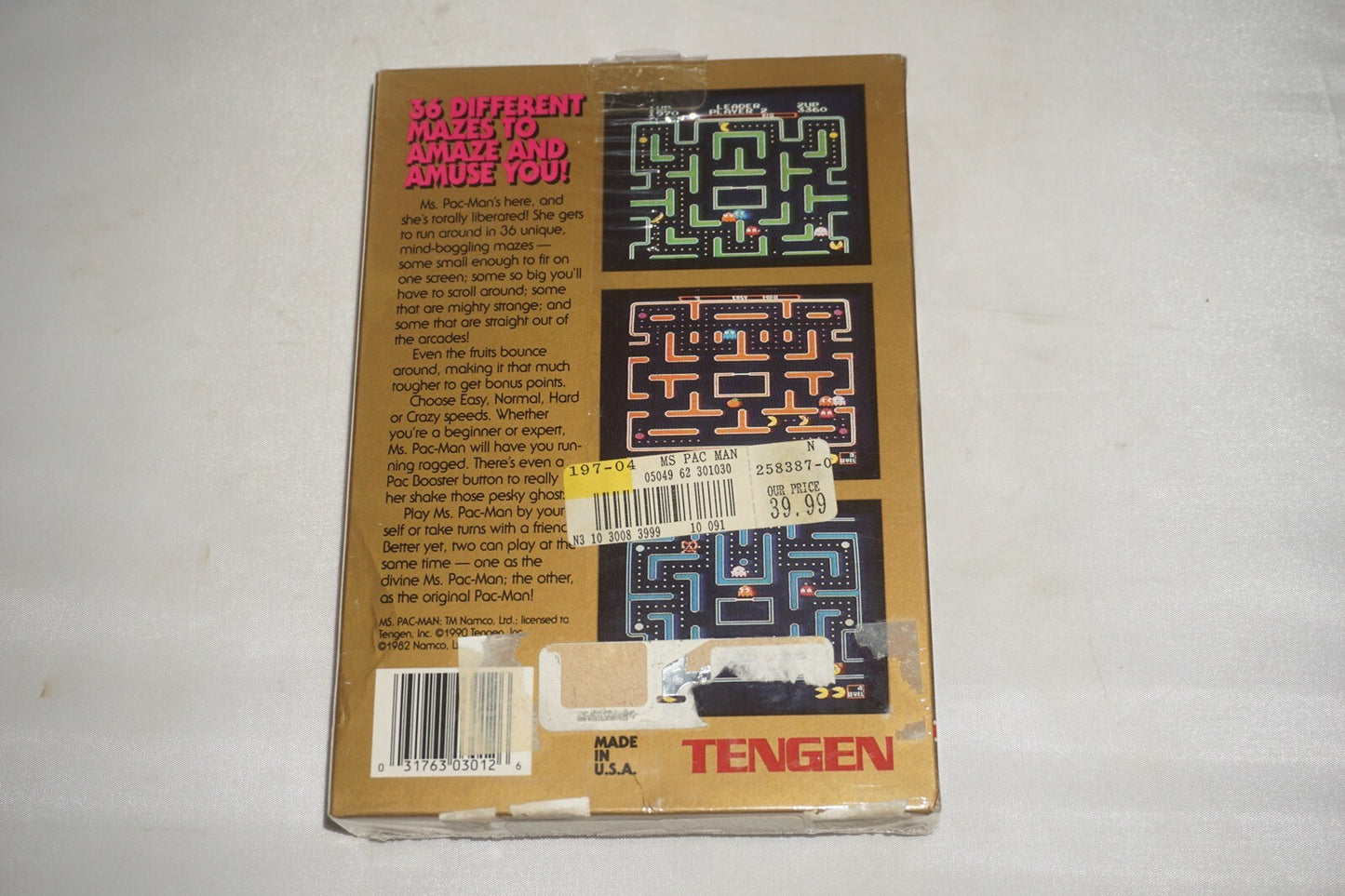 Ms Pac Man Tengen (Nintendo NES) NEW Factory Sealed