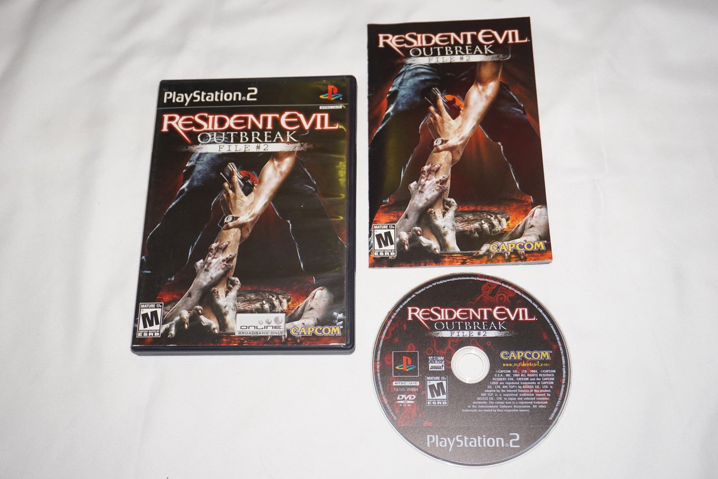 Resident Evil Outbreak File #2 (Sony Playstation 2 ps2) Complete