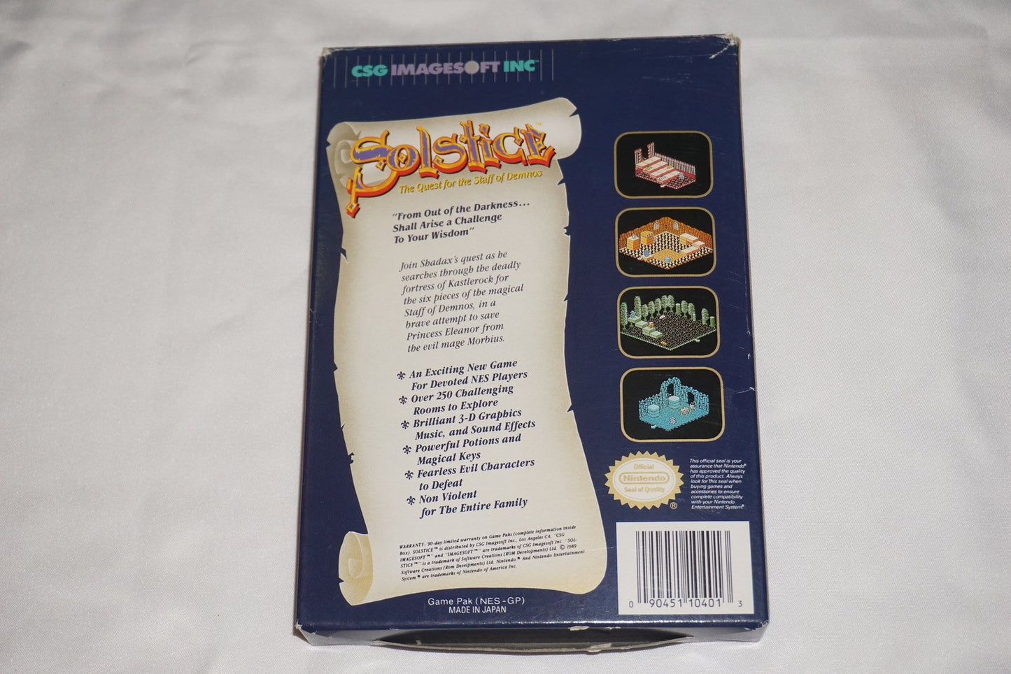 Solstice (Nintendo NES) Complete in Box CIB