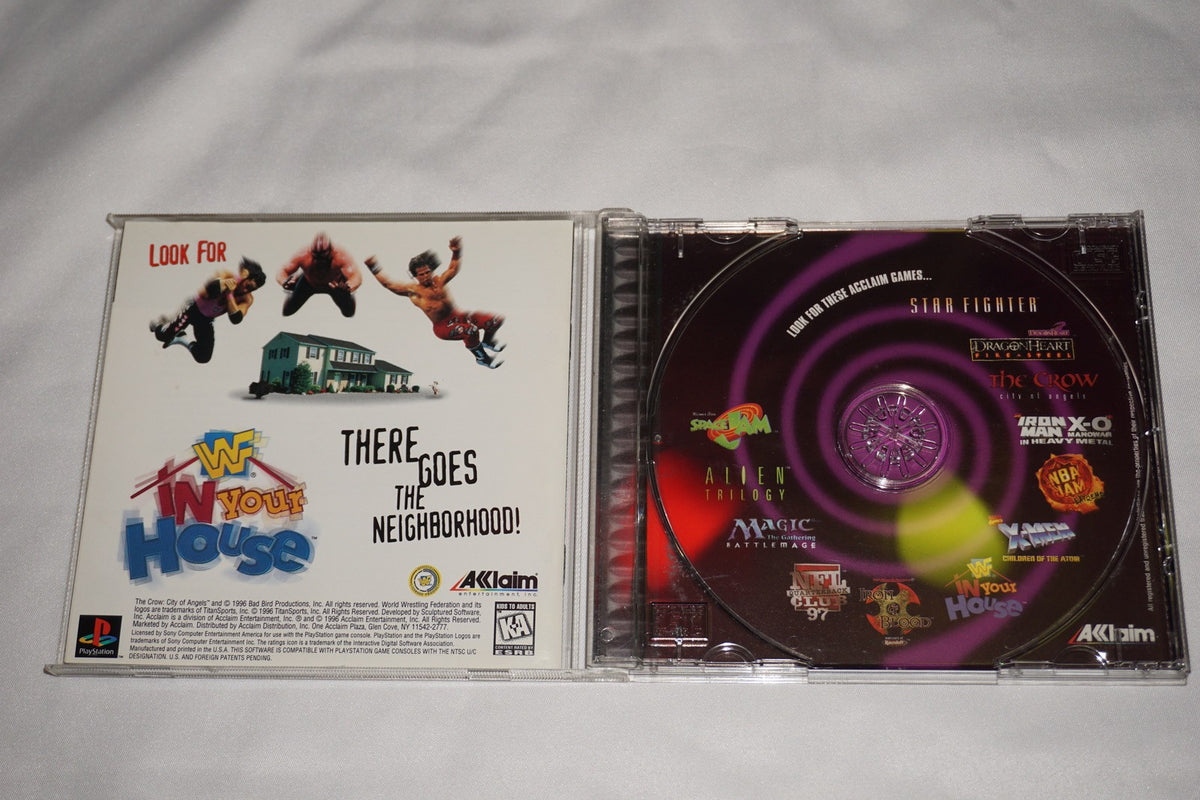 Crow City Of Angels (Sony Playstation 1 ps1) Complete w/ Reg Card