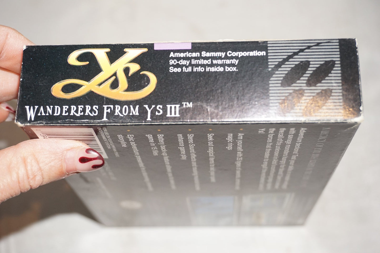 Ys III Wanderers from Y's (Super Nintendo SNES) Complete in Box CIB