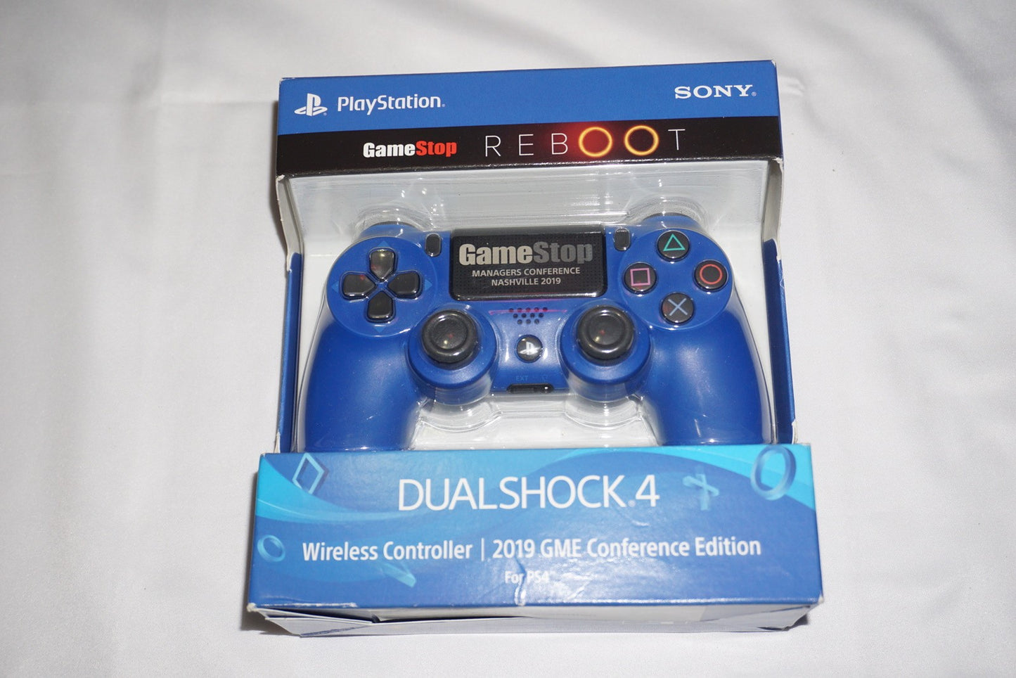 Blue Gamestop 2019 Conference Controller (Playstation 4 ps4) NEW Sealed