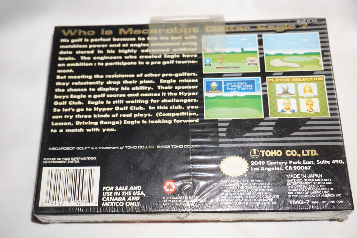 Mecarobot Golf (Super Nintendo SNES) NEW Sealed