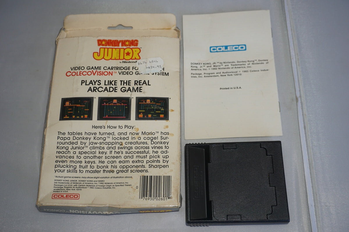 Donkey Kong Junior Jr (Colecovision) Complete In Box