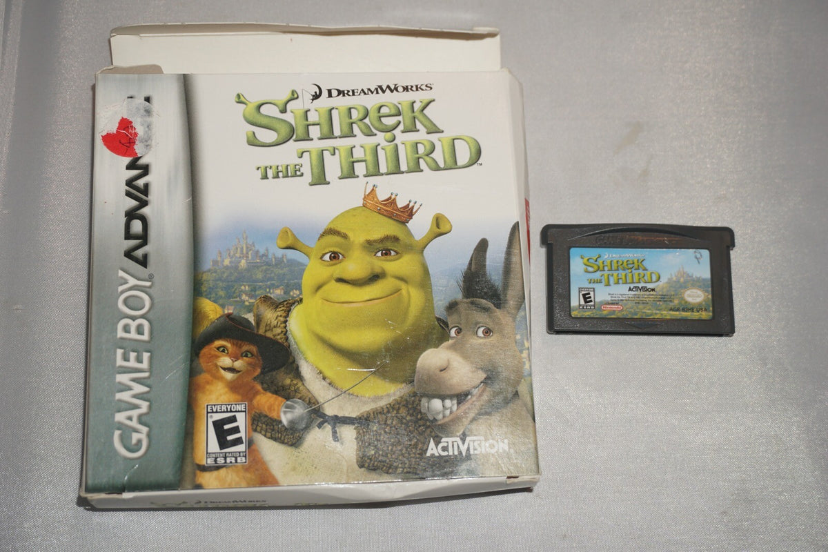 Shrek the Third (Nintendo Gameboy Advance Game Boy GBA) with Box