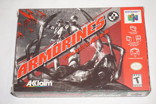 Armorines: Project S.W.A.R.M Swarm (Nintendo 64 N64) Complete in Box CIB