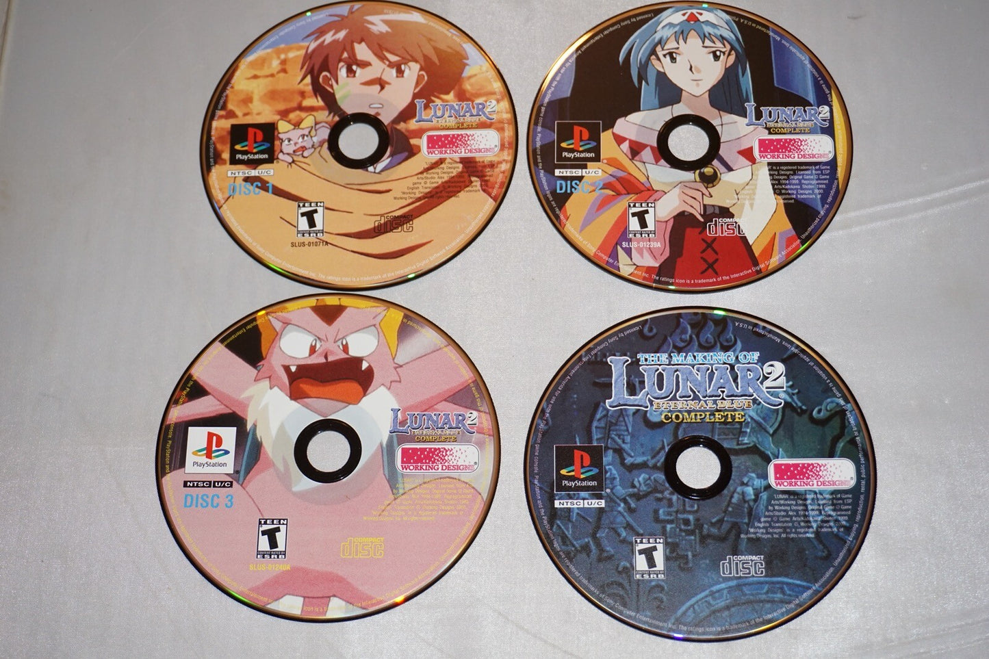 Lunar 2 Eternal Blue (Sony Playstation 1 ps1) Complete in Box No Pendant