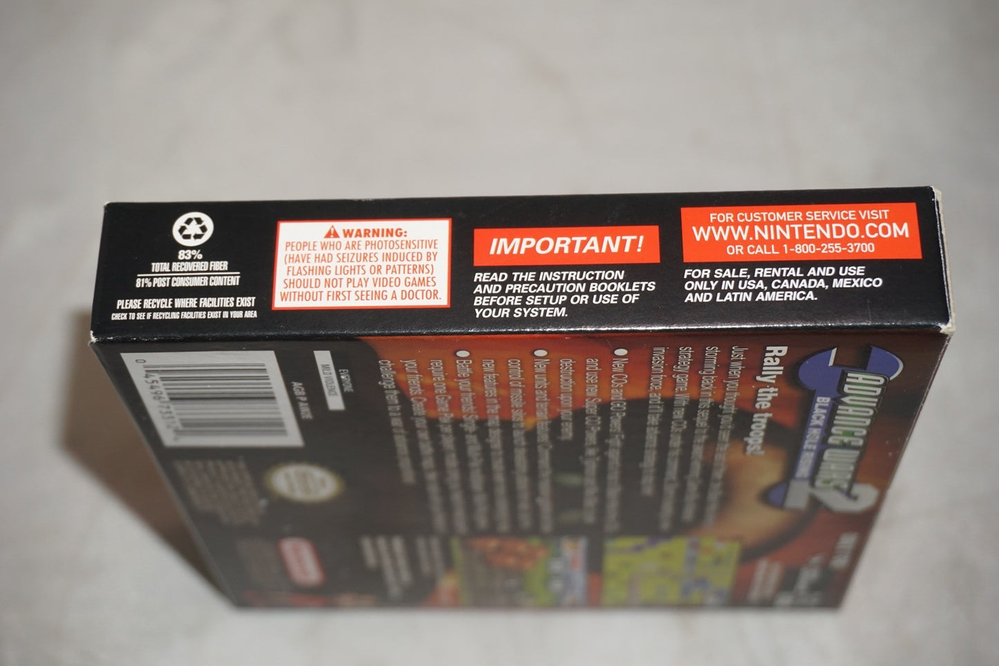 Advance Wars 2 (Gameboy Advance GBA Game Boy) Complete CIB Authentic