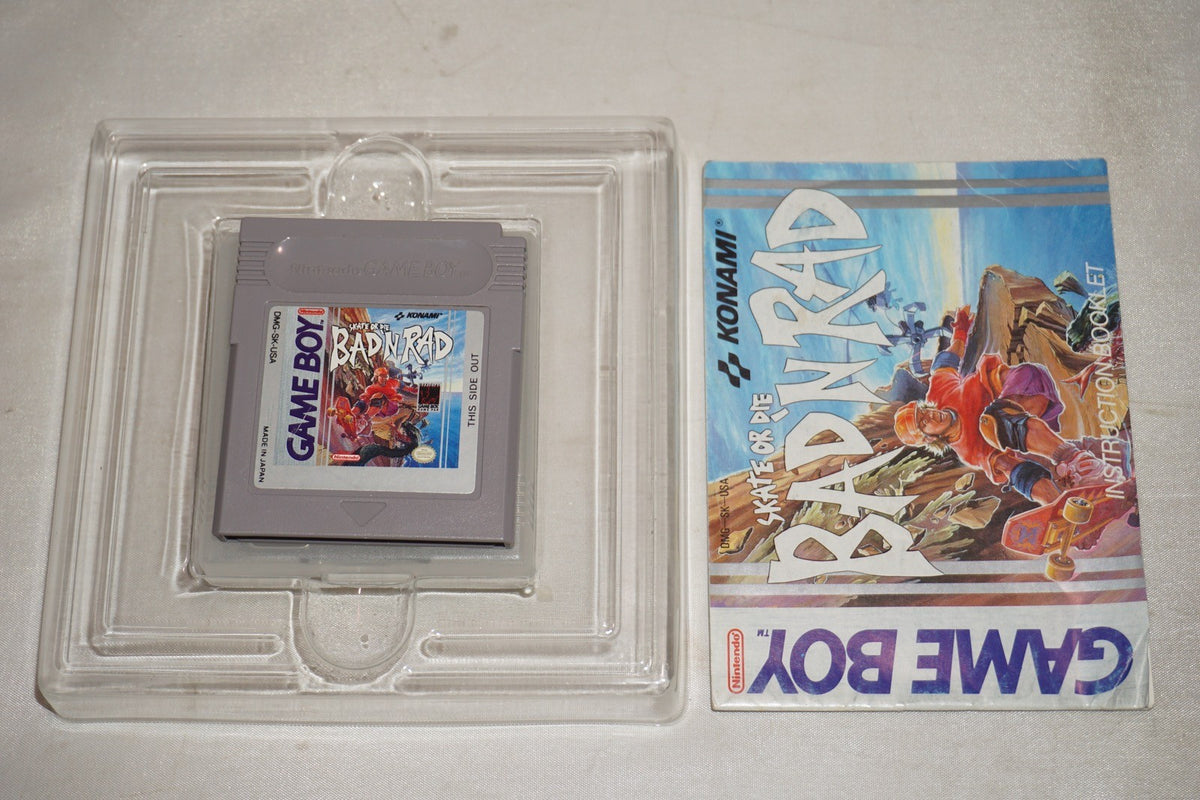 Skate Or Die Bad N Rad (Nintendo Gameboy Game Boy GB) Complete CIB Authentic