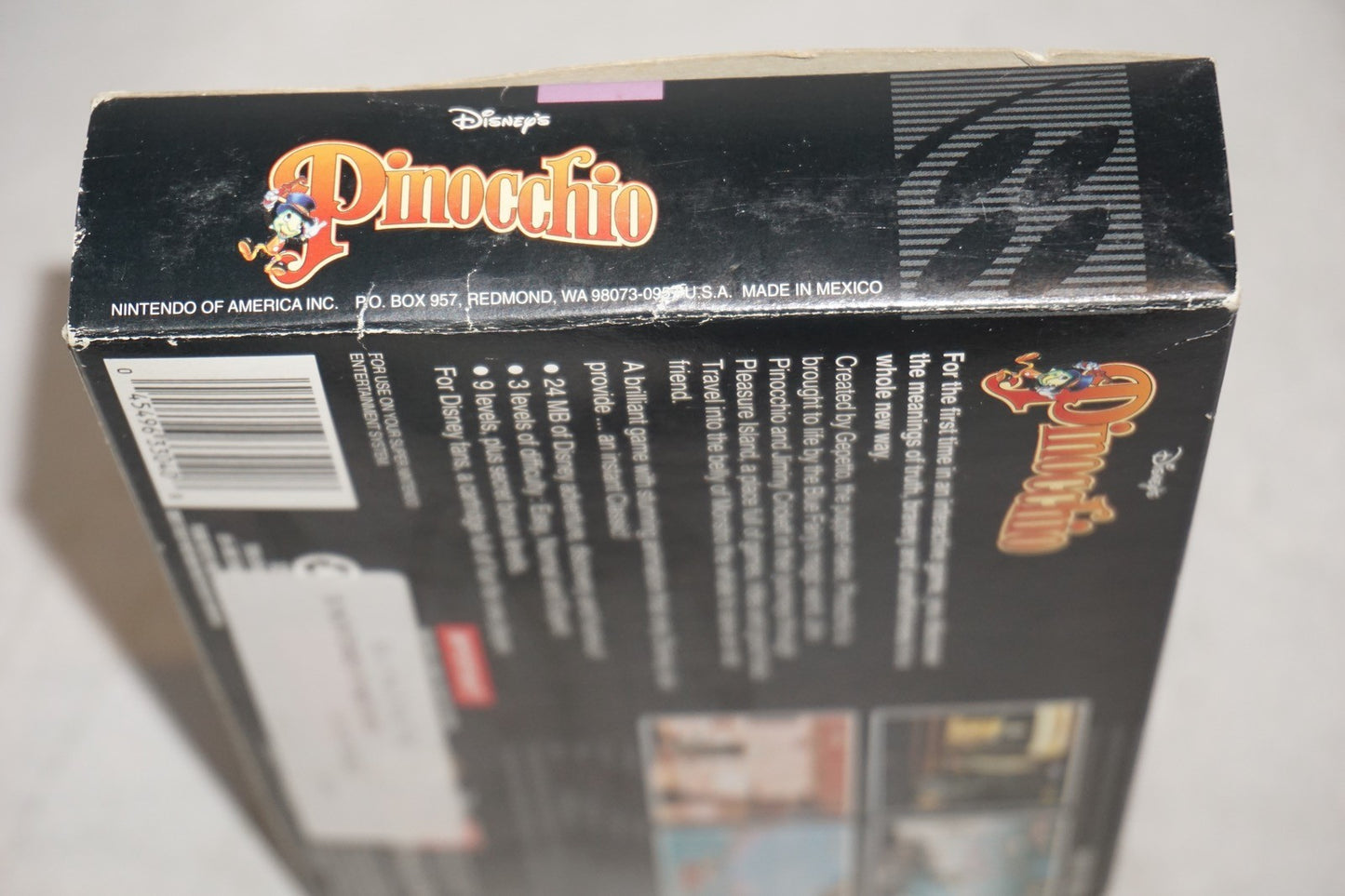 Pinocchio (Super Nintendo SNES) Complete in Box CIB