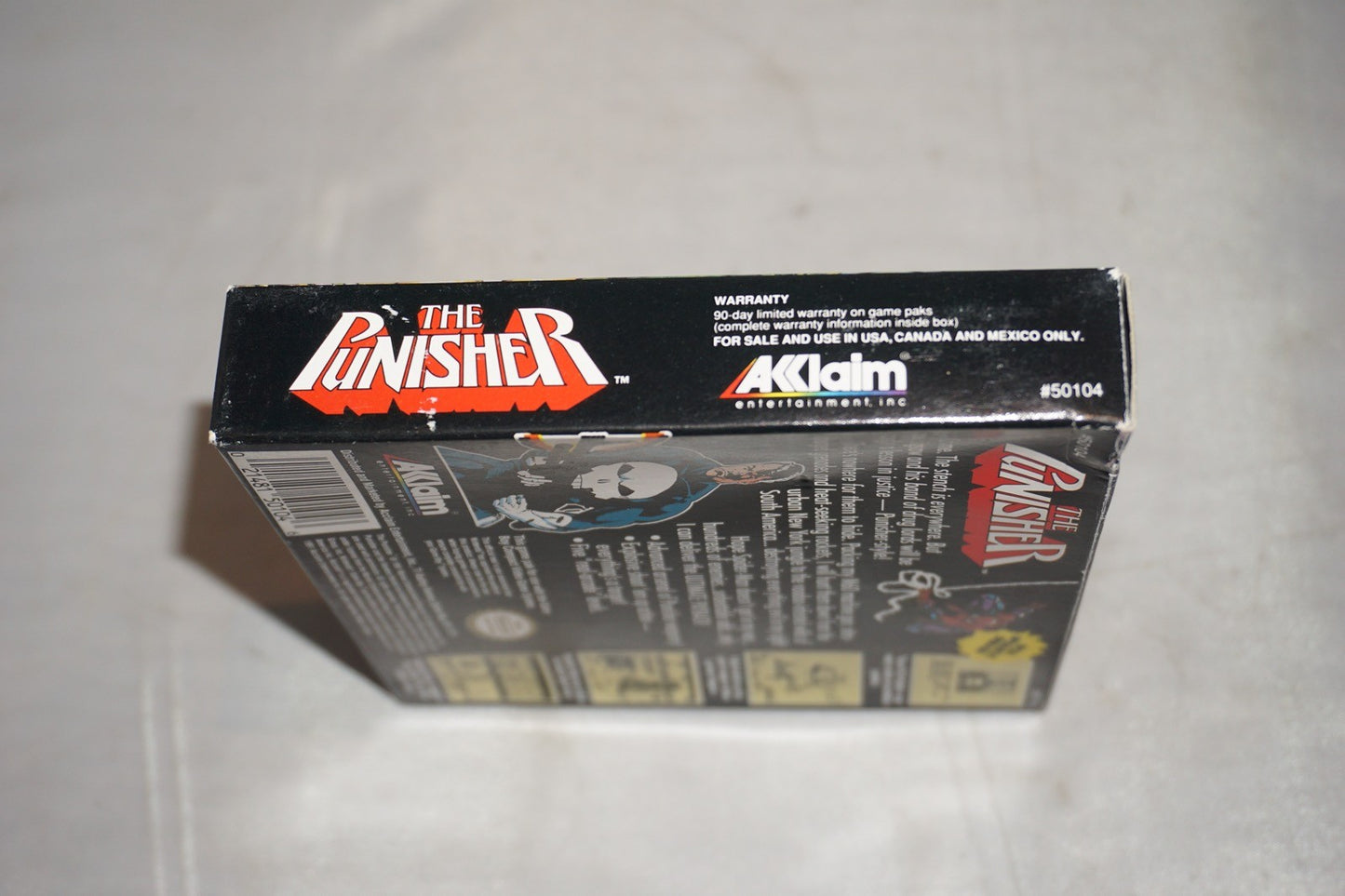 Punisher (Nintendo Gameboy Game Boy GB) Complete CIB Authentic