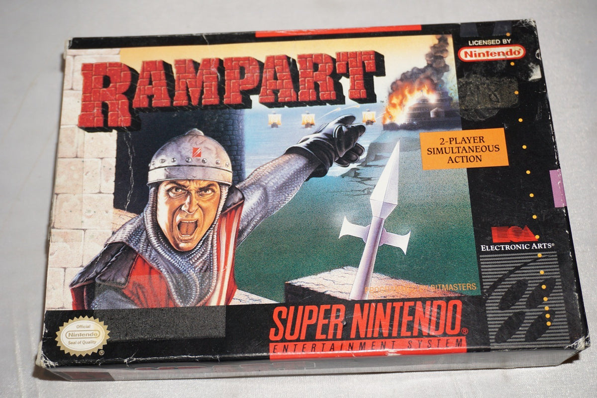 Rampart (Super Nintendo SNES) Complete in Box w/ Reg Card CIB
