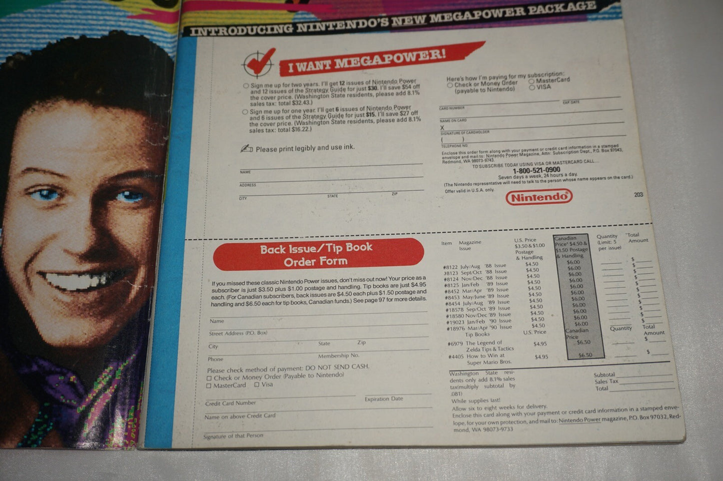 May/June 1990 Super Contra Nintendo Power Magazine #3 Poster Book