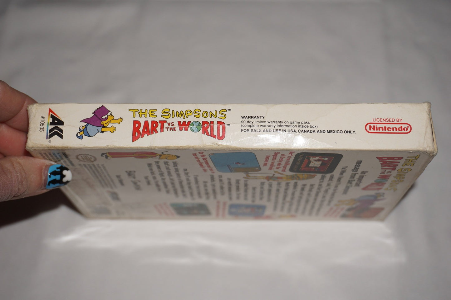 Simpsons Bart vs World (Nintendo NES) Complete in Box CIB