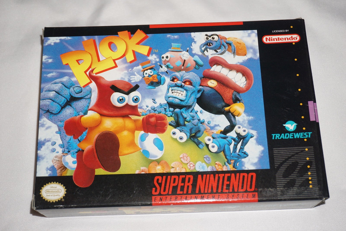 Plok (Super Nintendo SNES) Complete in Box CIB