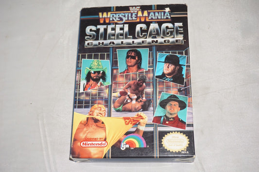 WWF WWE Wrestlemania Steel Cage Challenge (Nintendo NES) Complete in Box CIB