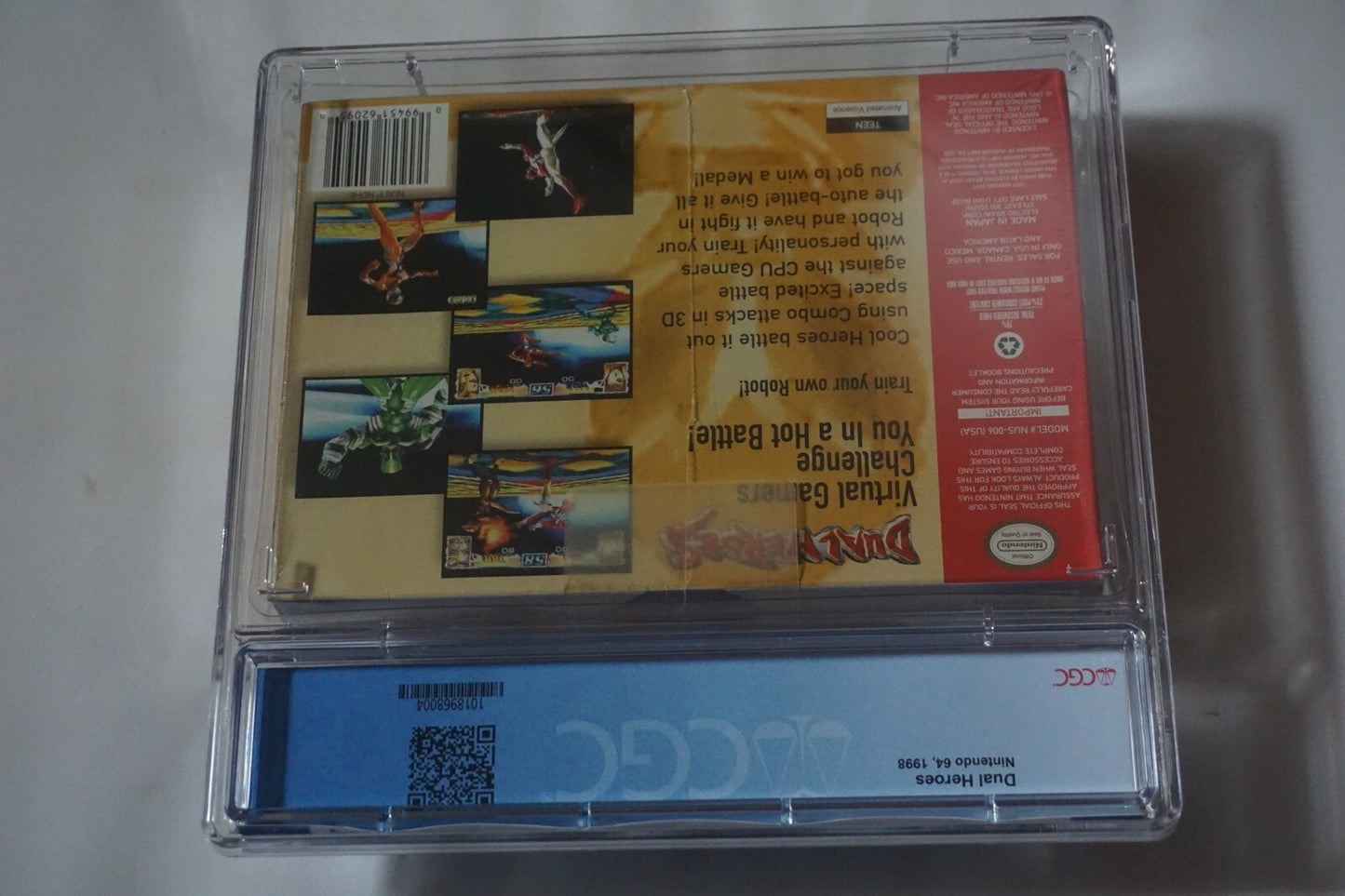 Dual Heroes (Nintendo 64 N64) CGC 8.0 A+ NEW Sealed