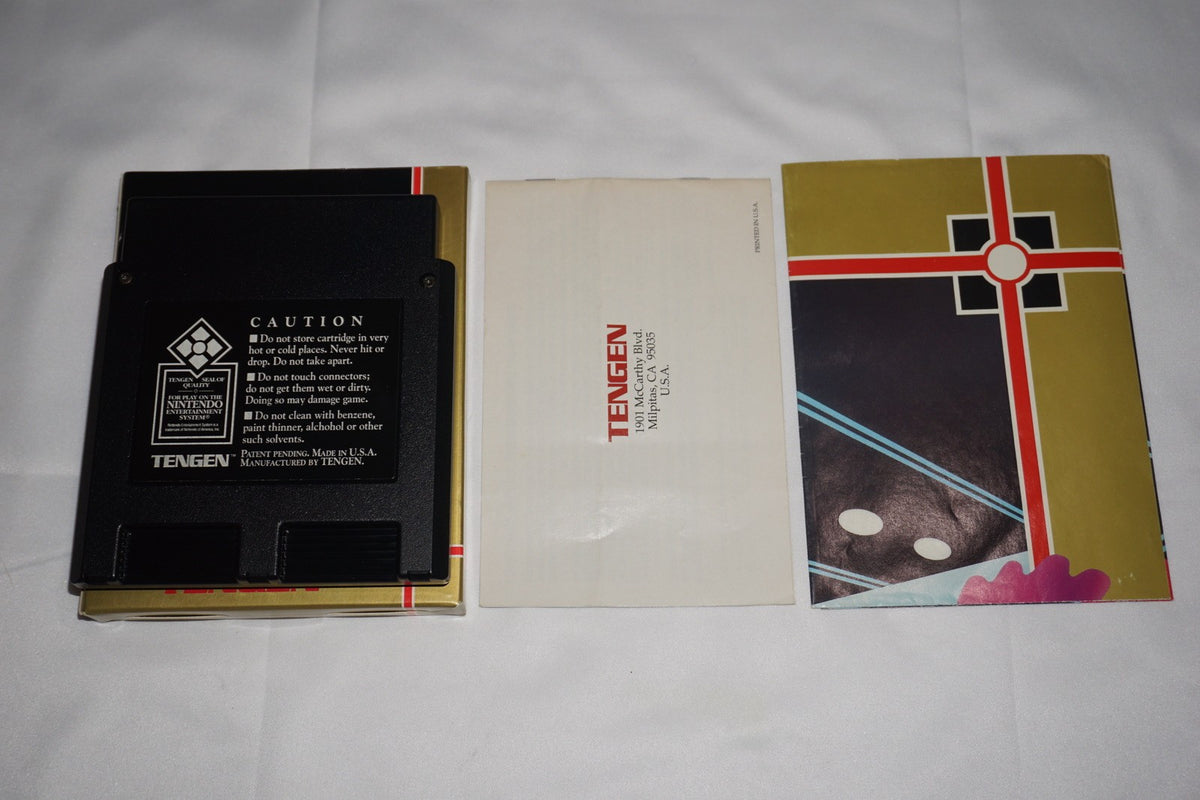 Pac Man Tengen (Nintendo NES) Complete in Box w/ Poster CIB