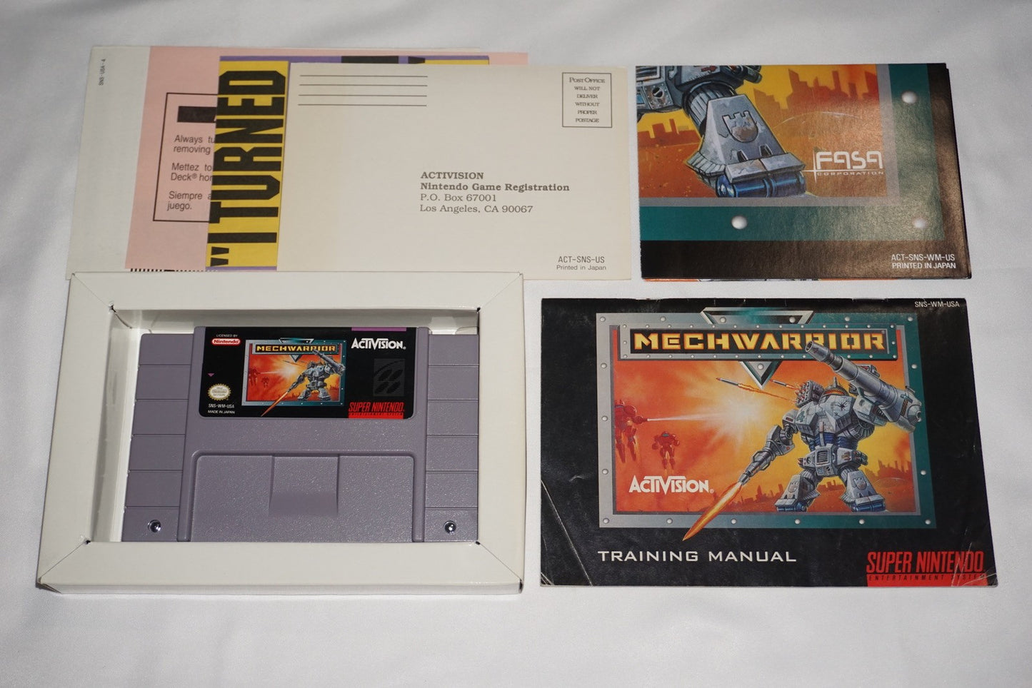 Mechwarrior (Super Nintendo SNES) Complete in Box w/ Reg CIB