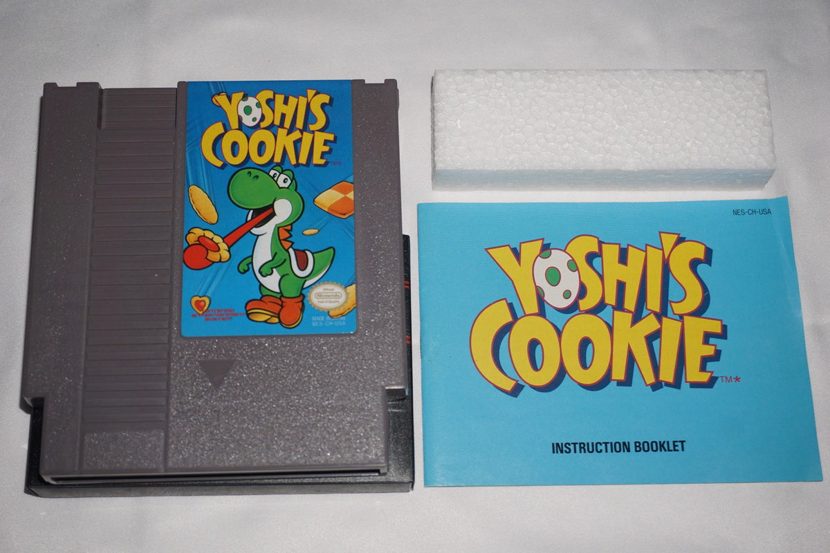 Yoshi's Cookie (Nintendo NES) Complete in Box CIB