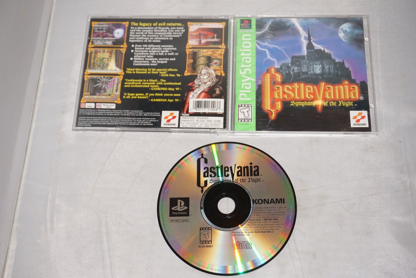 Castlevania Symphony Of Night GH (Sony Playstation 1 ps1) Complete