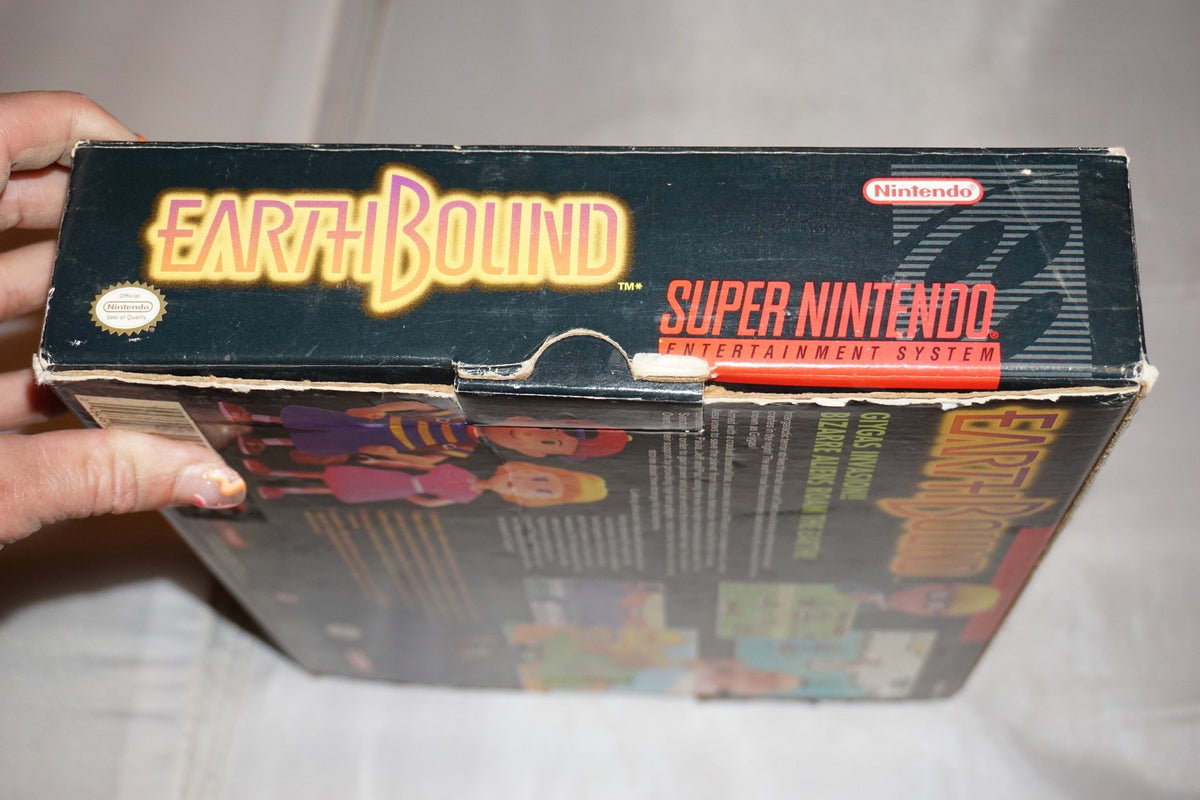 Earthbound (Super Nintendo SNES) Complete in Box CIB Guide Cards