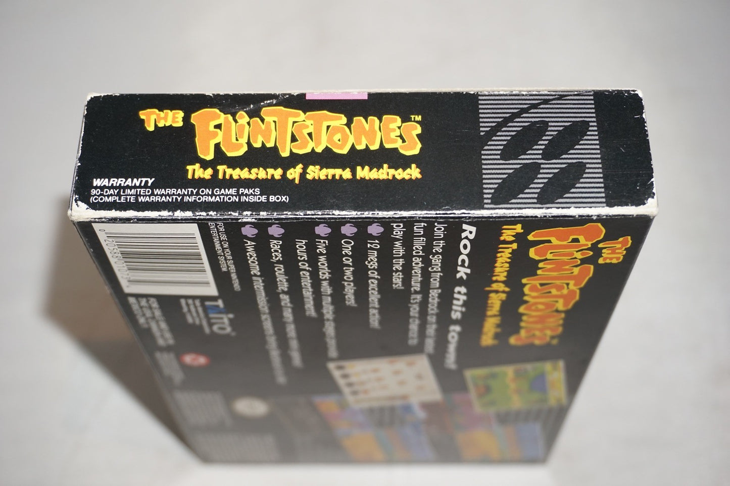 Flintstones Treasure of the Sierra Madrock (Super Nintendo SNES) with Box