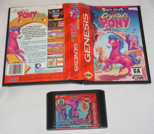 Crystal's Pony Tale (Sega Genesis) with Case No Manual
