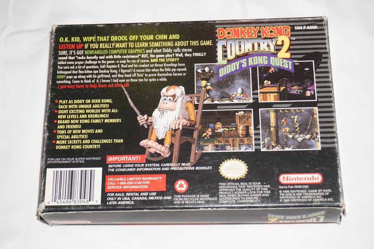 Donkey Kong Country 2 (Super Nintendo SNES) Complete in Box CIB