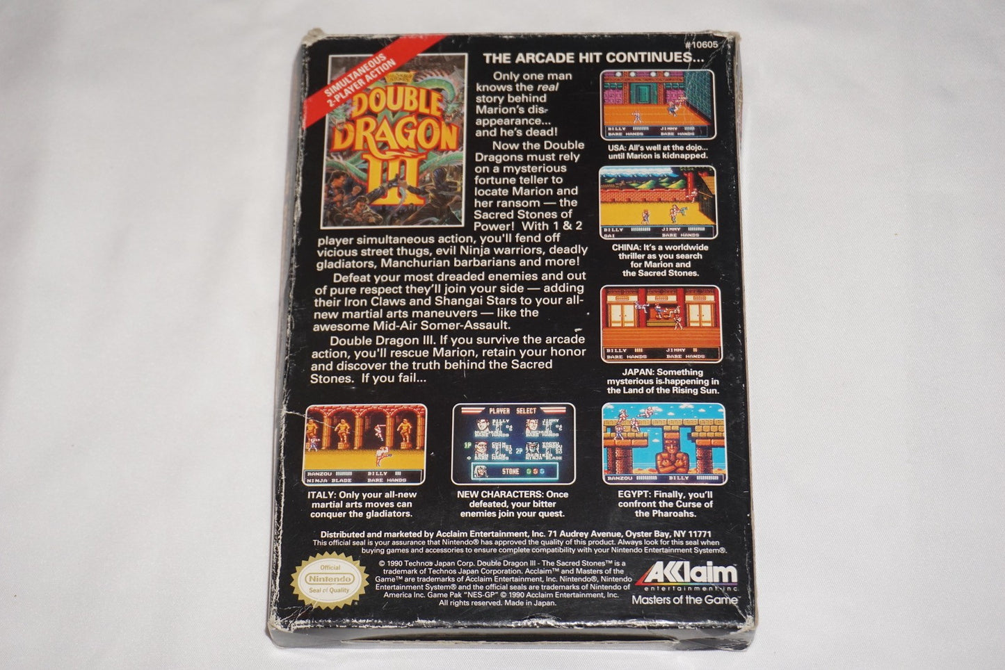 Double Dragon III 3 (Nintendo NES) Complete in Box CIB