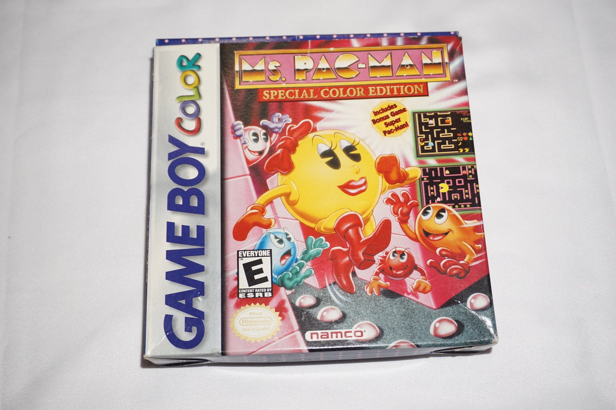 Ms Pac Man Special Color (Nintendo Game Boy Color Gameboy) Complete in Box CIB