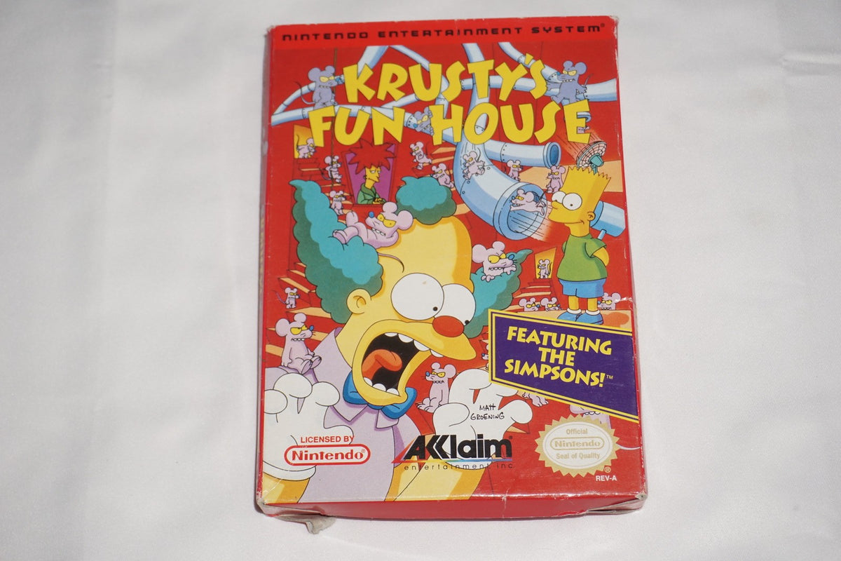 Krusty's Fun House (Nintendo NES) Complete in Box CIB