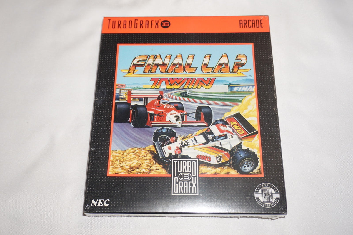 Final Lap Twin (TurboGrafx 16 tg16 Turbo Grafx) NEW Sealed in Box