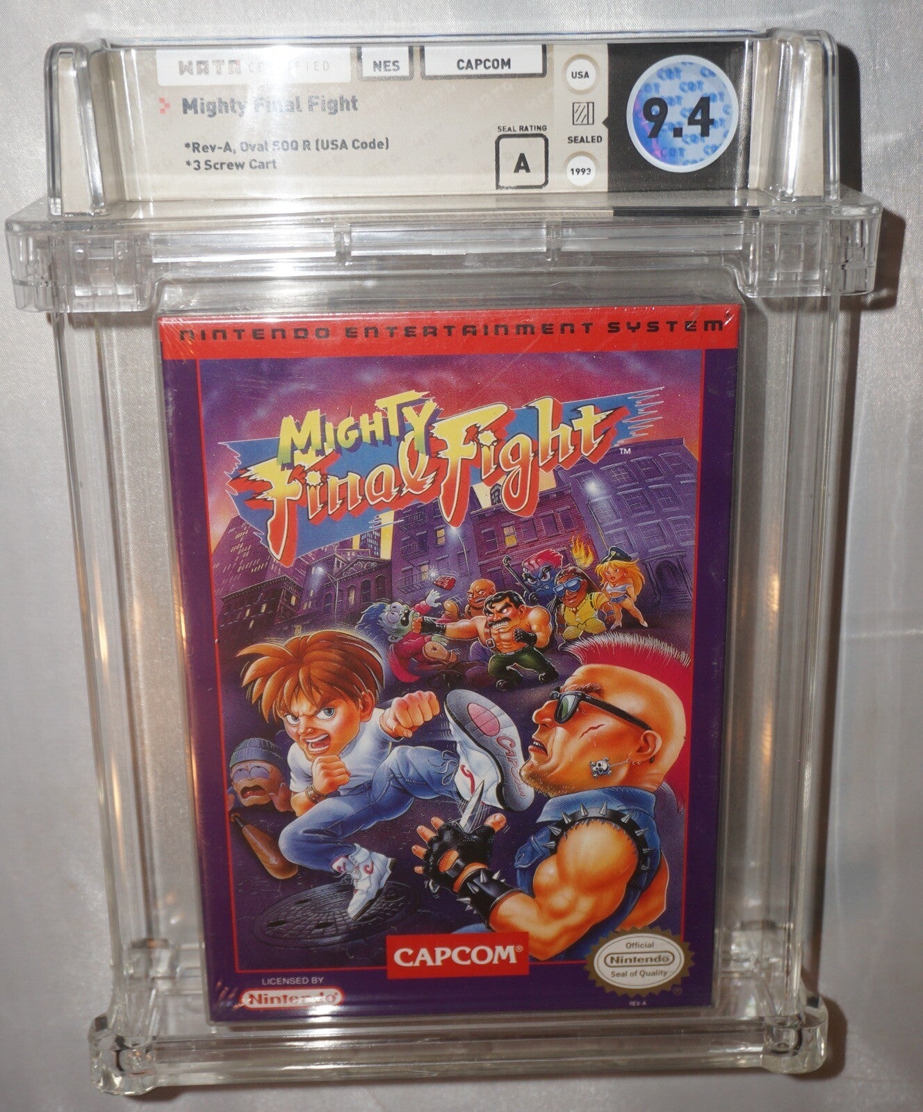 Mighty Final Fight (Nintendo NES) 9.4 A+ NEW Sealed