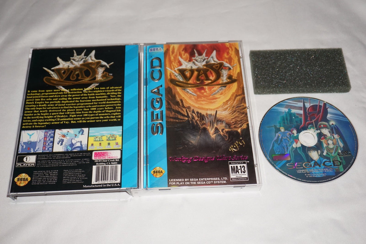 Vay (Sega CD) Complete w/ Reg Card