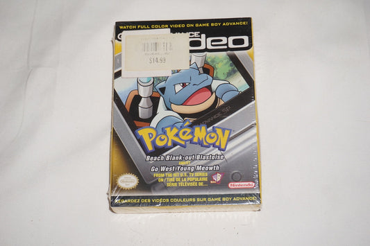 Pokemon Beach Blank Out Go West Young Video (Game Boy Advance GBA) NEW Sealed