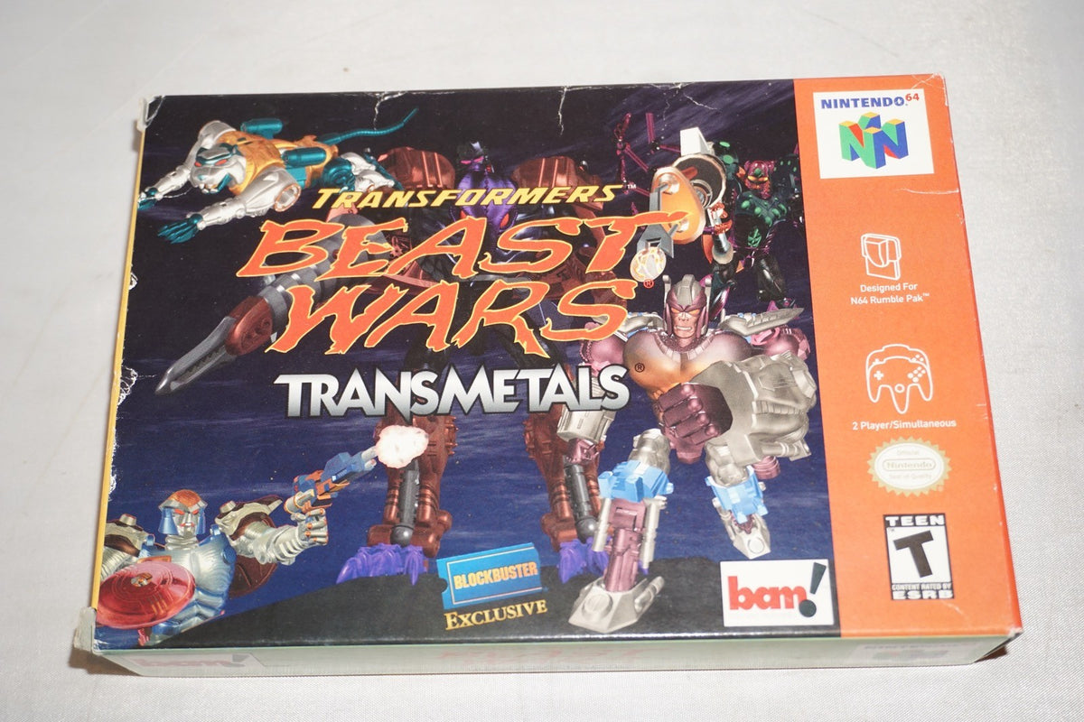 Transformers Beast Wars Transmetals (Nintendo 64 N64) with Box No Manual