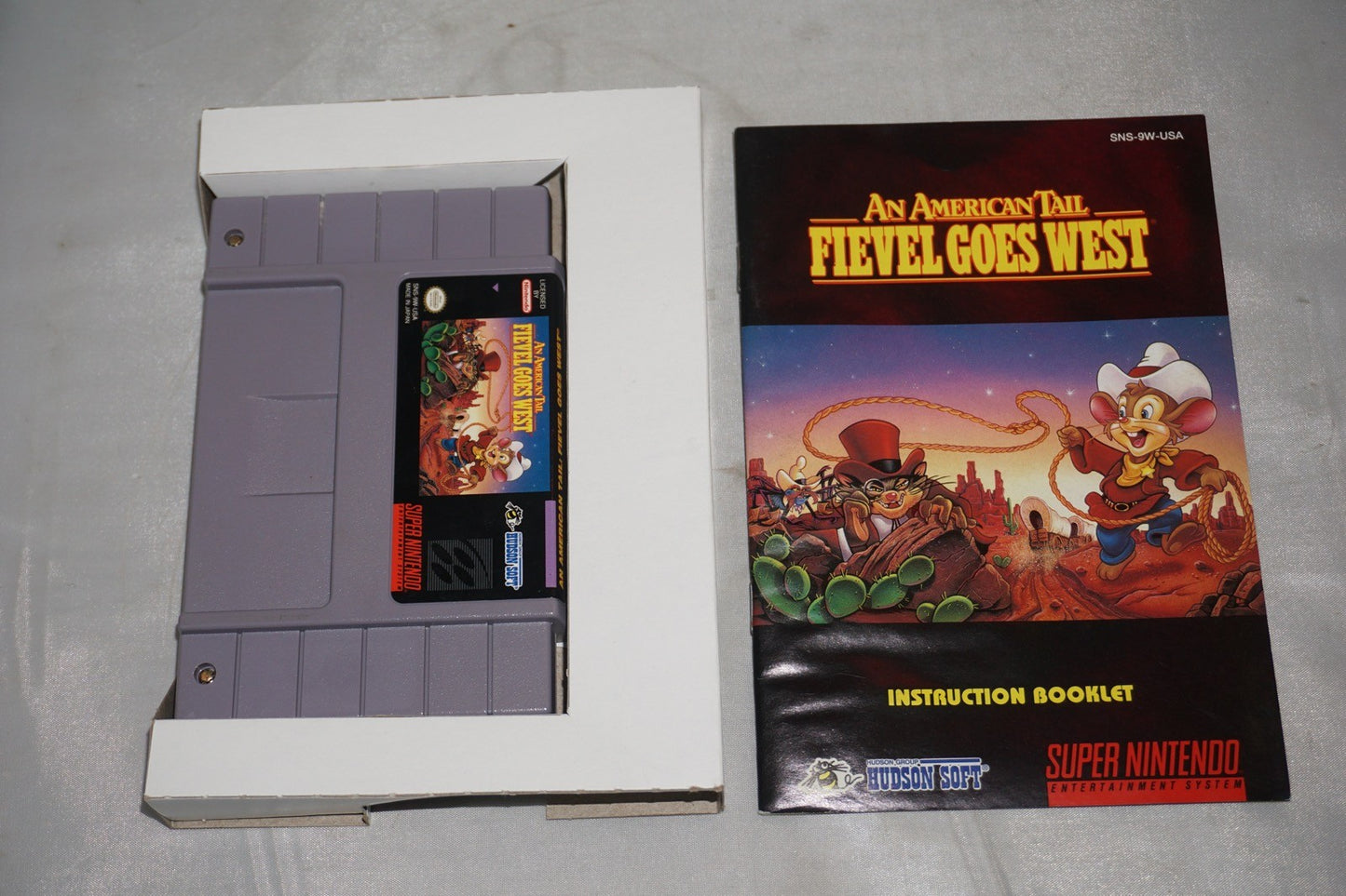 An American Tail Fievel Goes West (Super Nintendo SNES) Complete in Box CIB