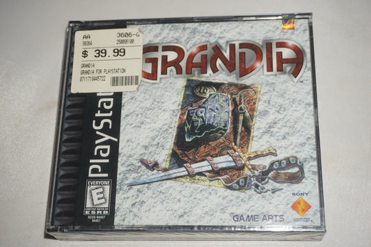 Grandia (Sony Playstation 1 ps1) NEW Factory Sealed