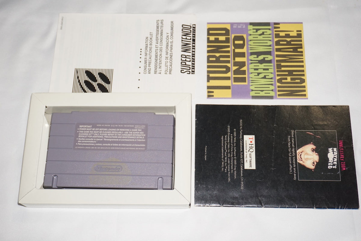 Wayne's World (Super Nintendo SNES) Complete in Box CIB