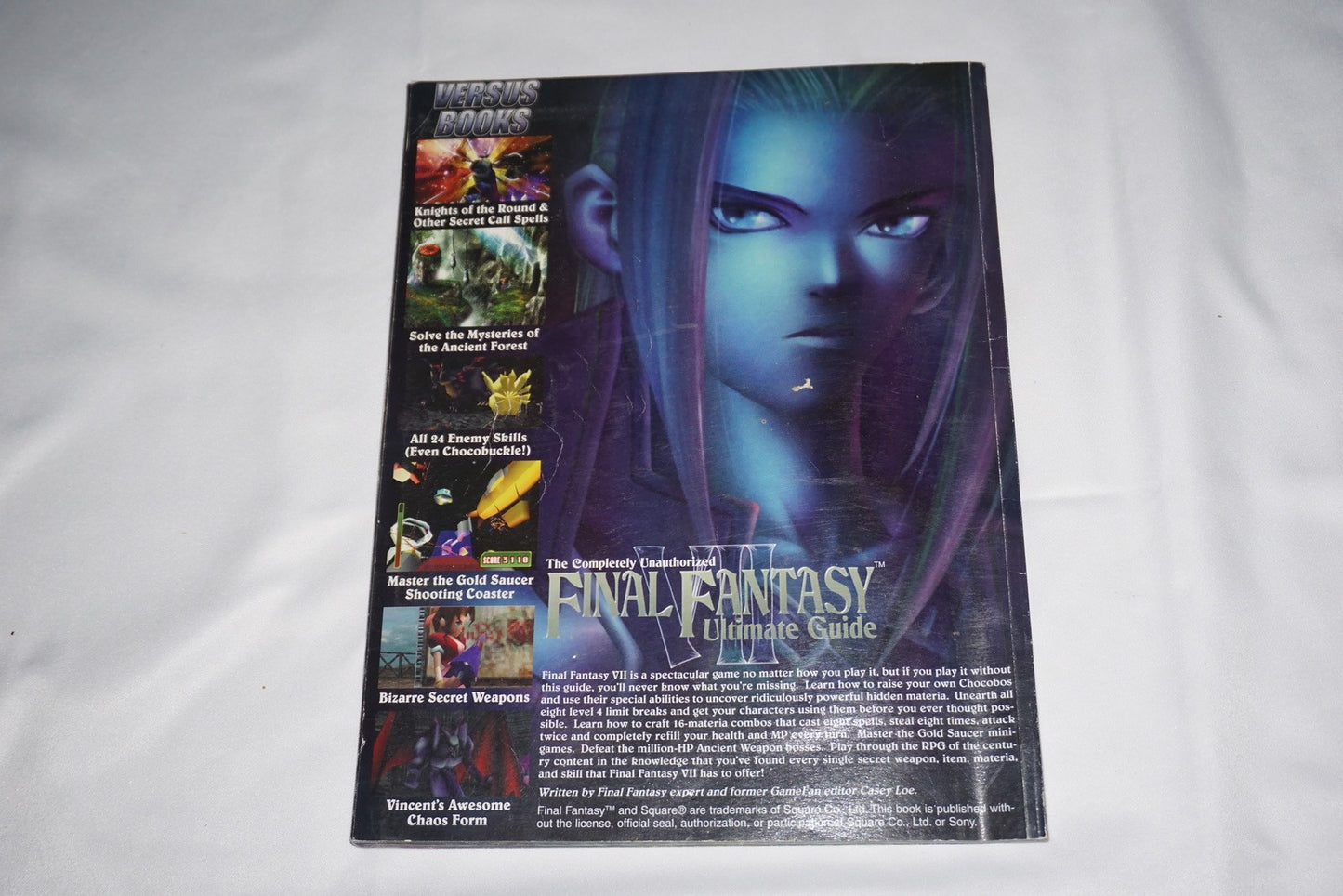 Final Fantasy VII Ultimate Versus 7 Strategy Guide Playstation ps1 w/ Poster