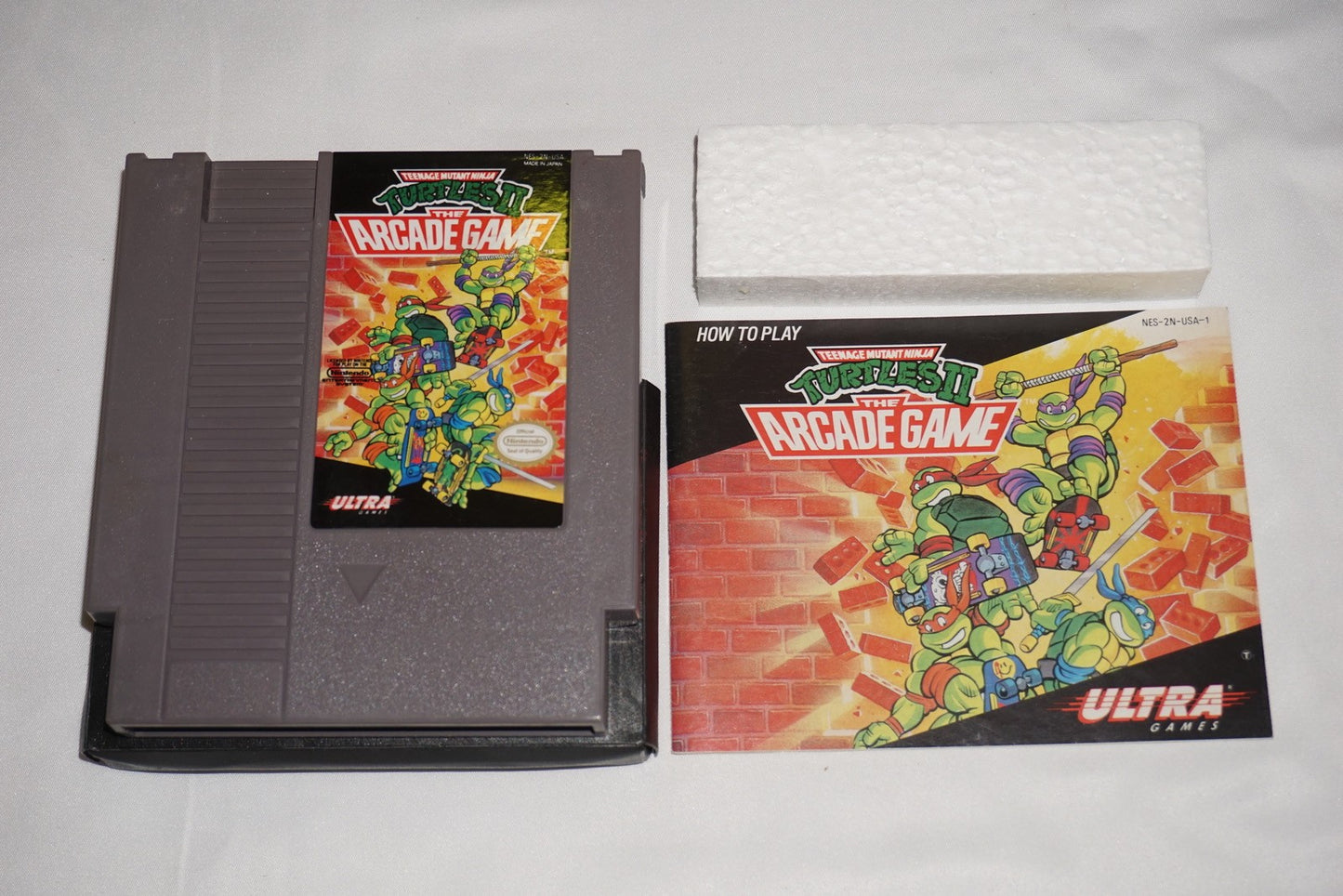 Teenage Mutant Ninja Turtles II Arcade TMNT (Nintendo NES) Complete in Box CIB