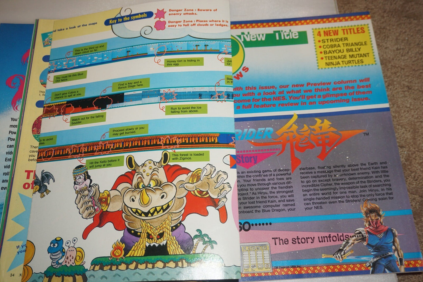 March/April 1989 Ninja Gaiden Nintendo Power Magazine #1 Poster