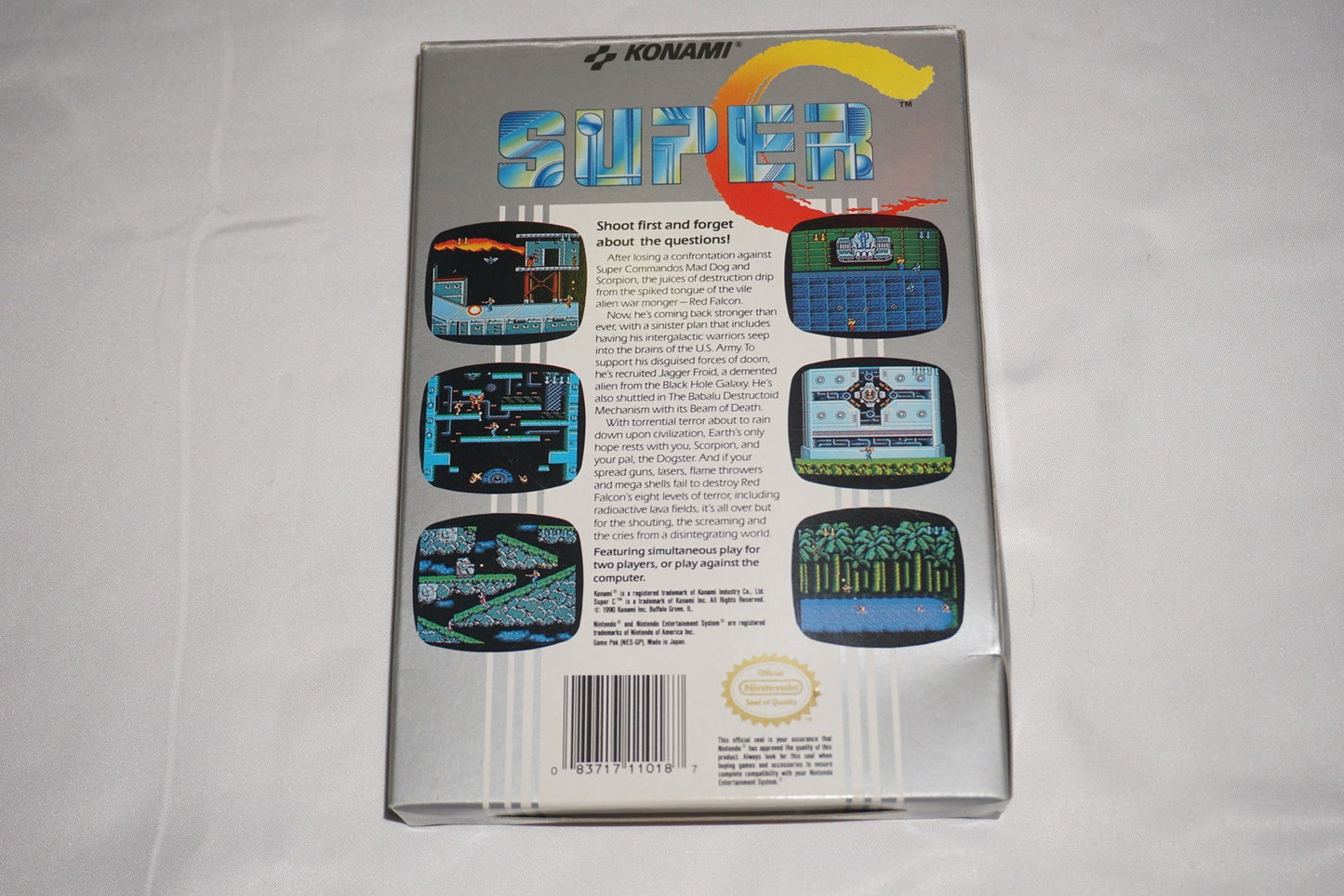 Super C Contra (Nintendo NES) Complete in Box CIB