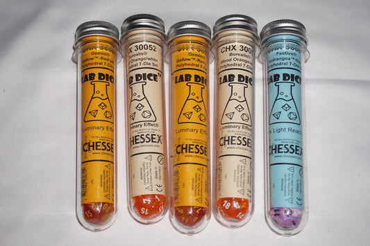 Chessex Lab Dice Set 30051 X2 30052 X2 30065 Lot NEW