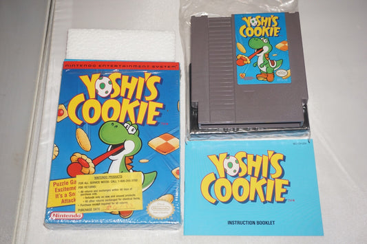 Yoshi's Cookie (Nintendo NES) Complete in Box CIB Near Mint #1