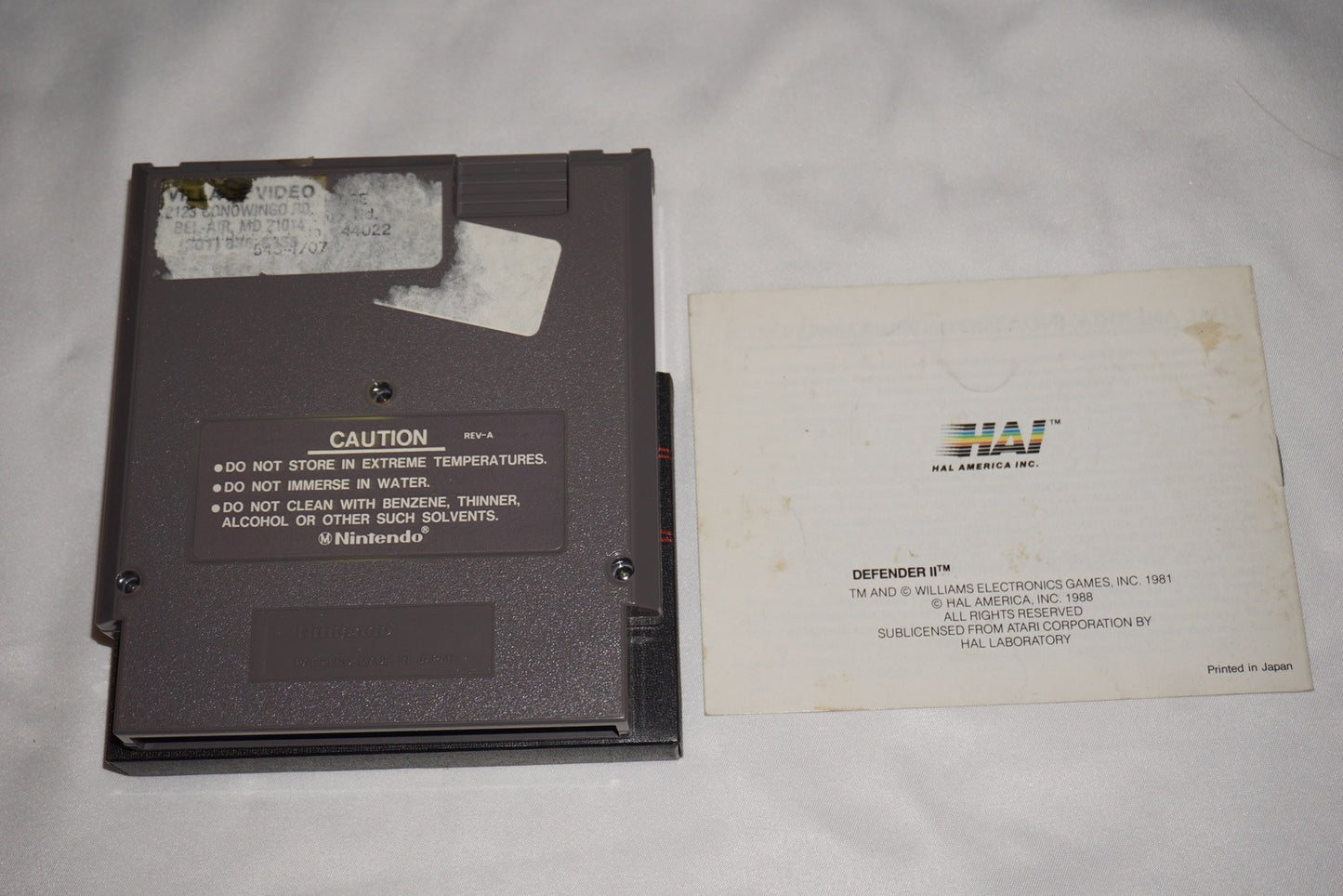 Defender II 2 (Nintendo NES) Complete in Box CIB