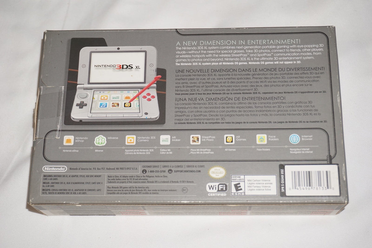 Retro NES Nintendo 3ds XL Console System Complete in Box CIB Tested