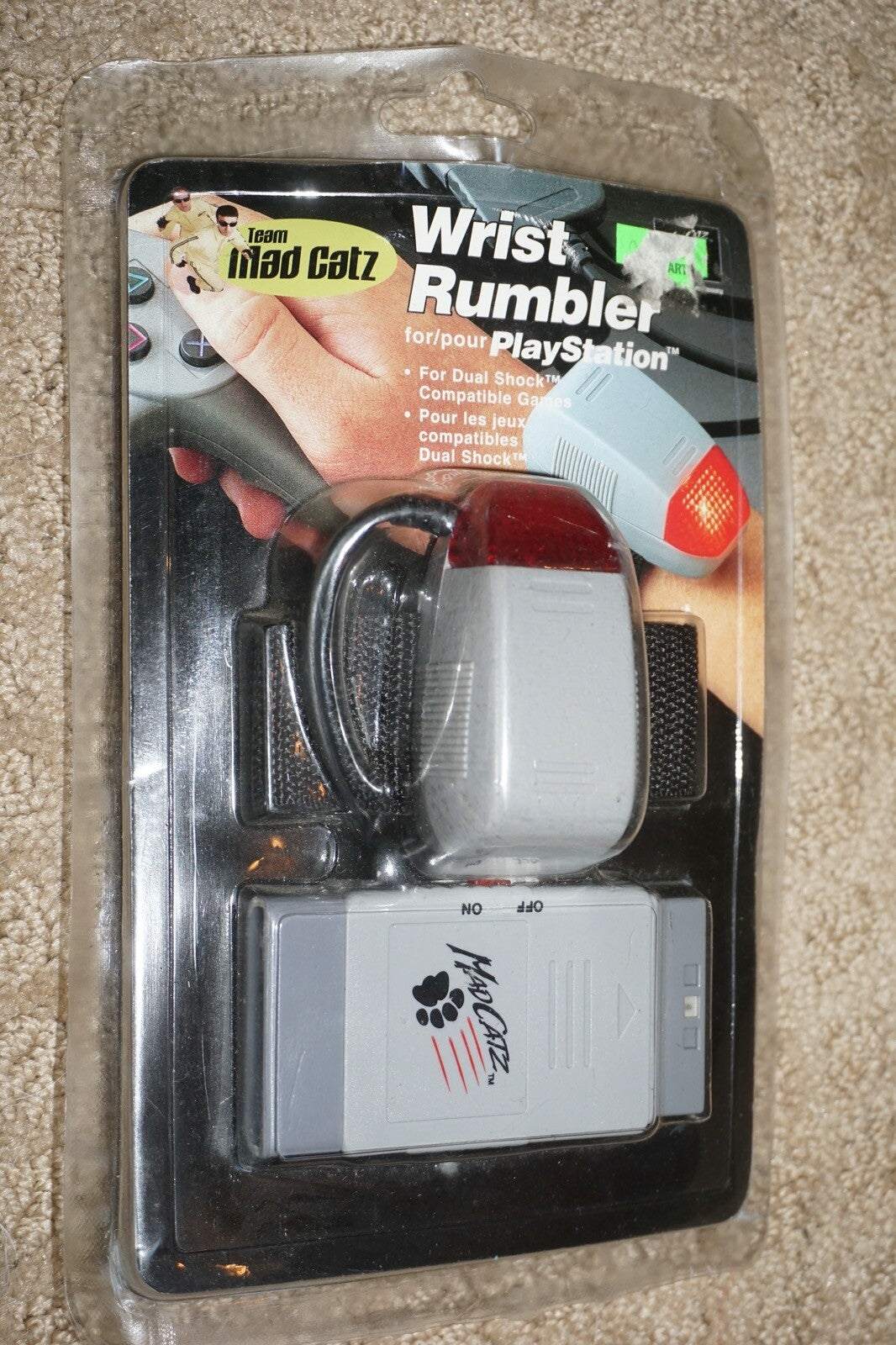 Mad Catz Wrist Rumbler (Sony Playstation 1 ps1) NEW Sealed